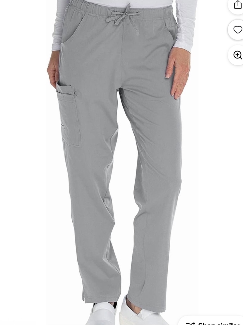 Grey Straight Leg Scrub Bottom